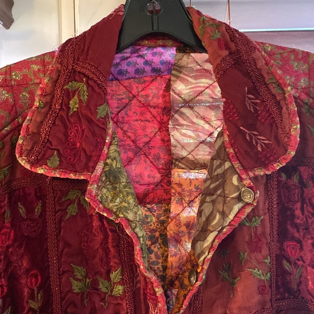 Reversible Patchwork Silk Jacket - Picture 4 of 8